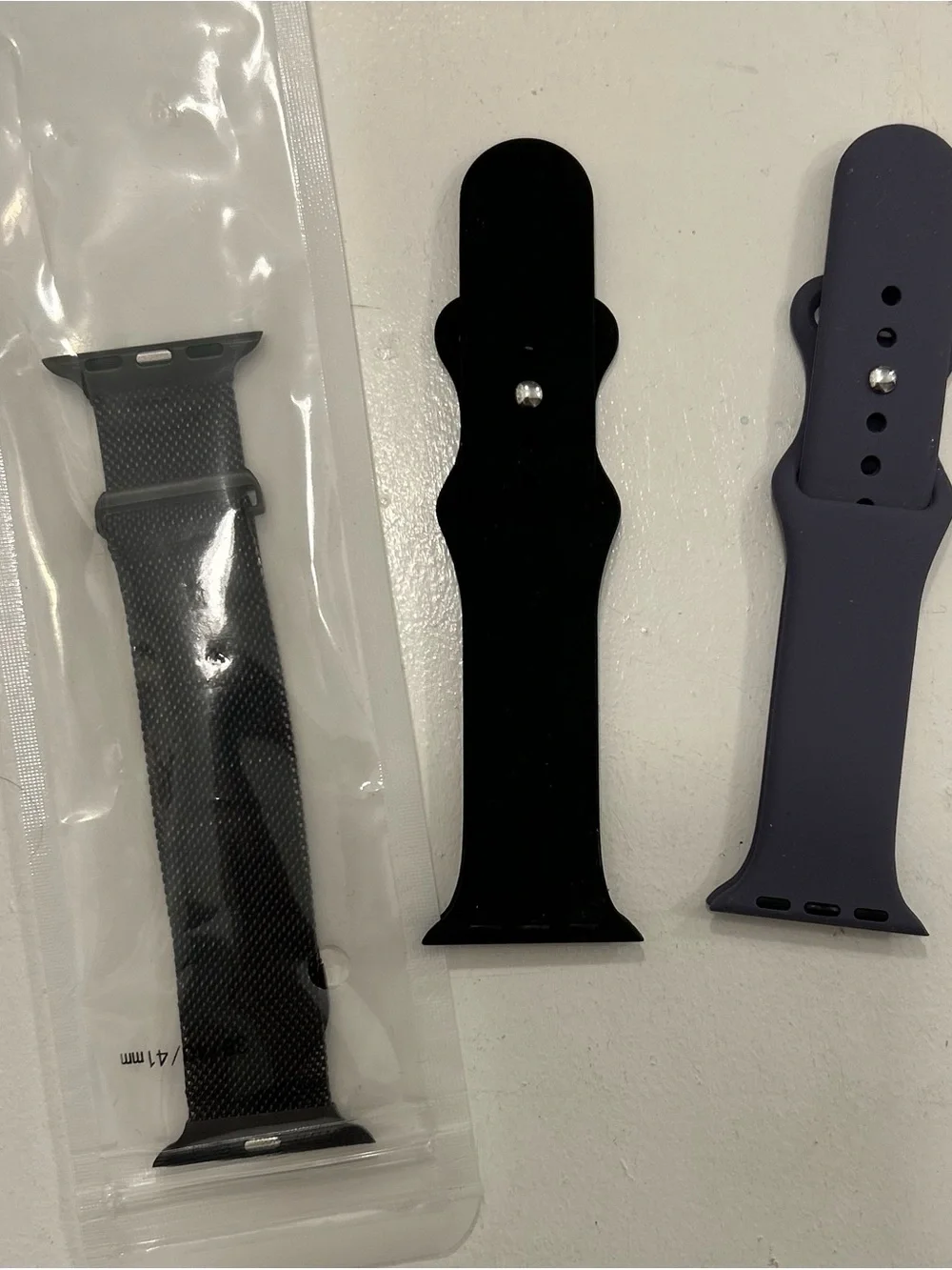 NWOT Silicone and Milanese Replacement Watch Bands - Black & Slate